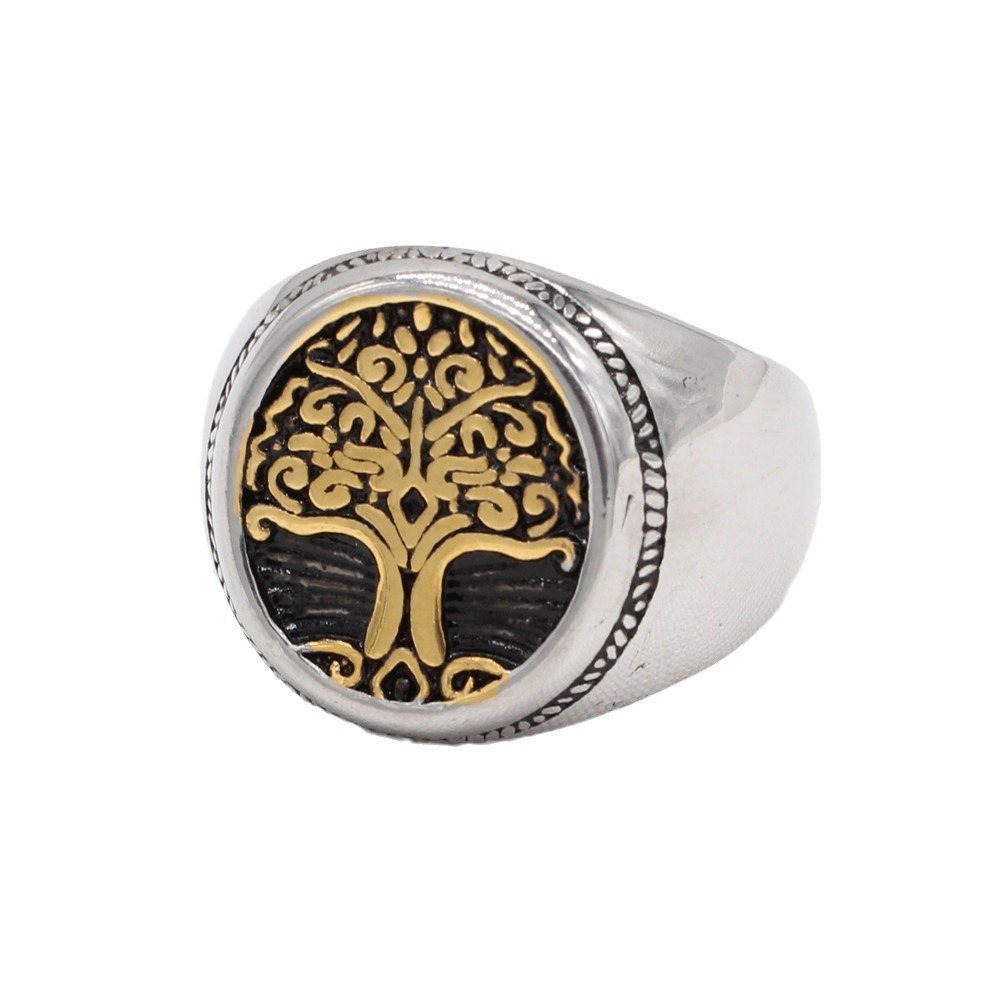 Silver Tree Of Life Signet Ring