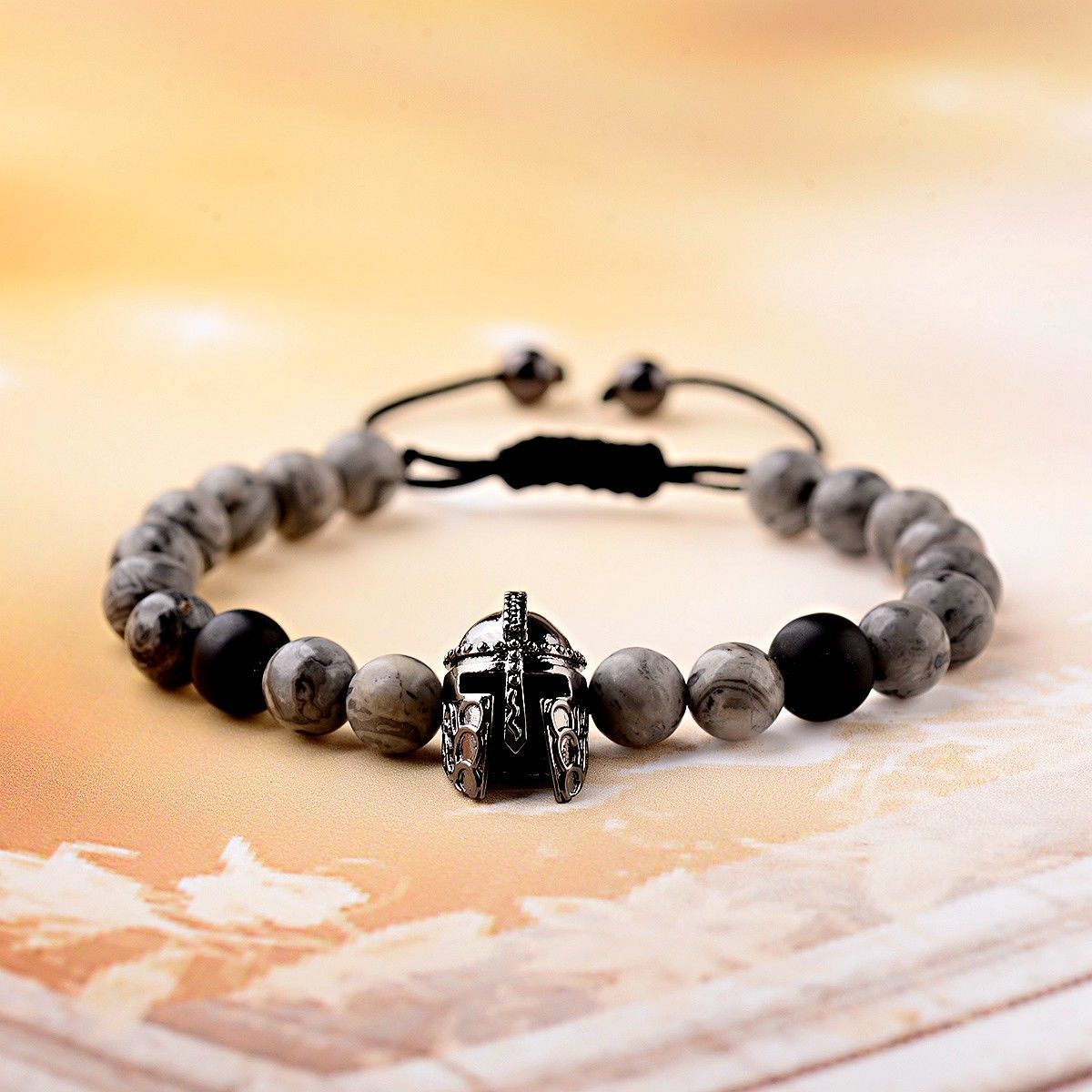 Spartacus Ink Lava Stone Bracelet