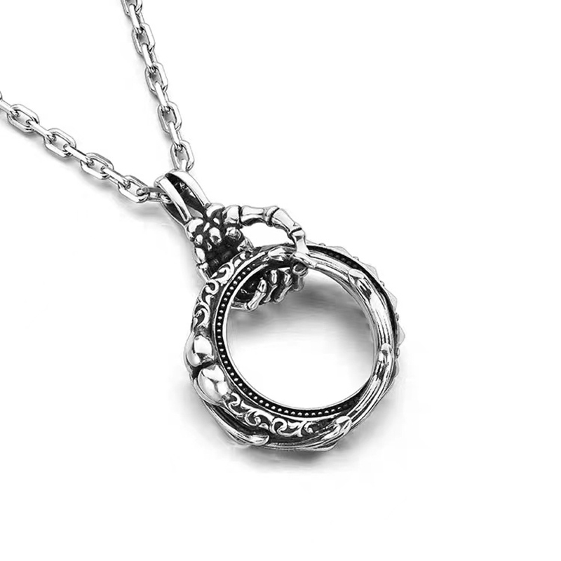 Ring of Hope 3D Skull Necklace