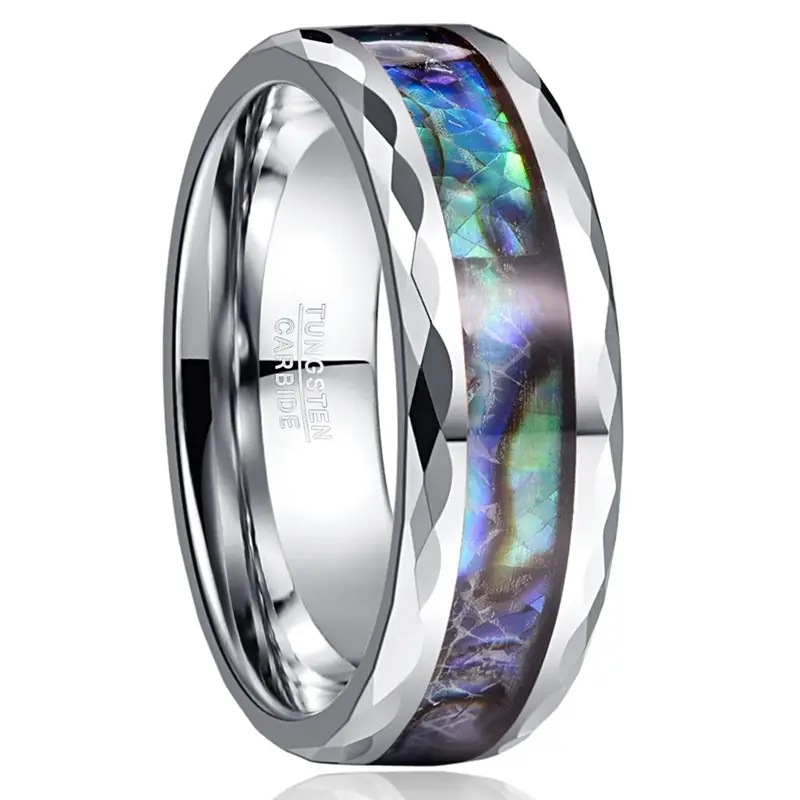 Diamond Cut Faceted Ring