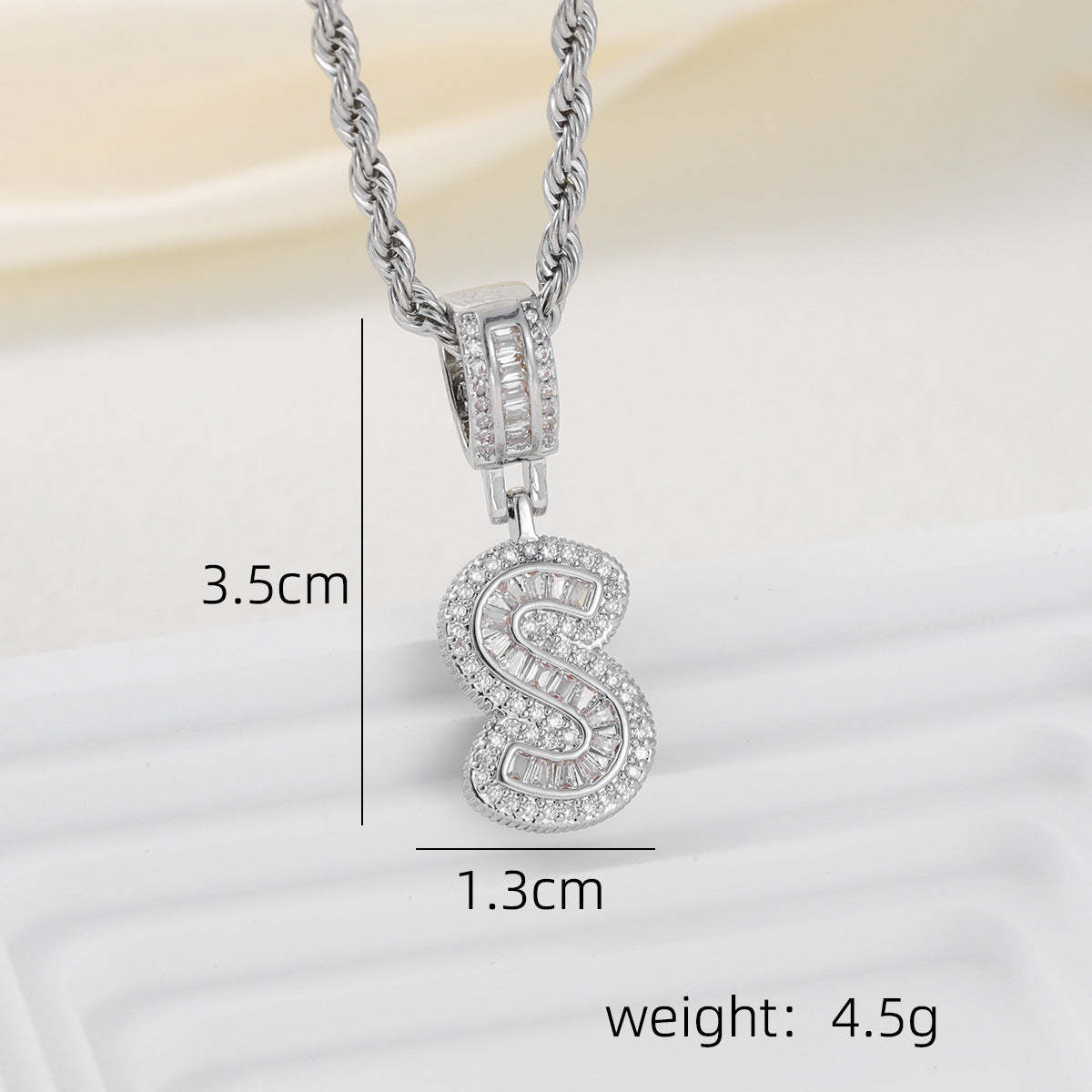 Alphabet Pendant Necklace