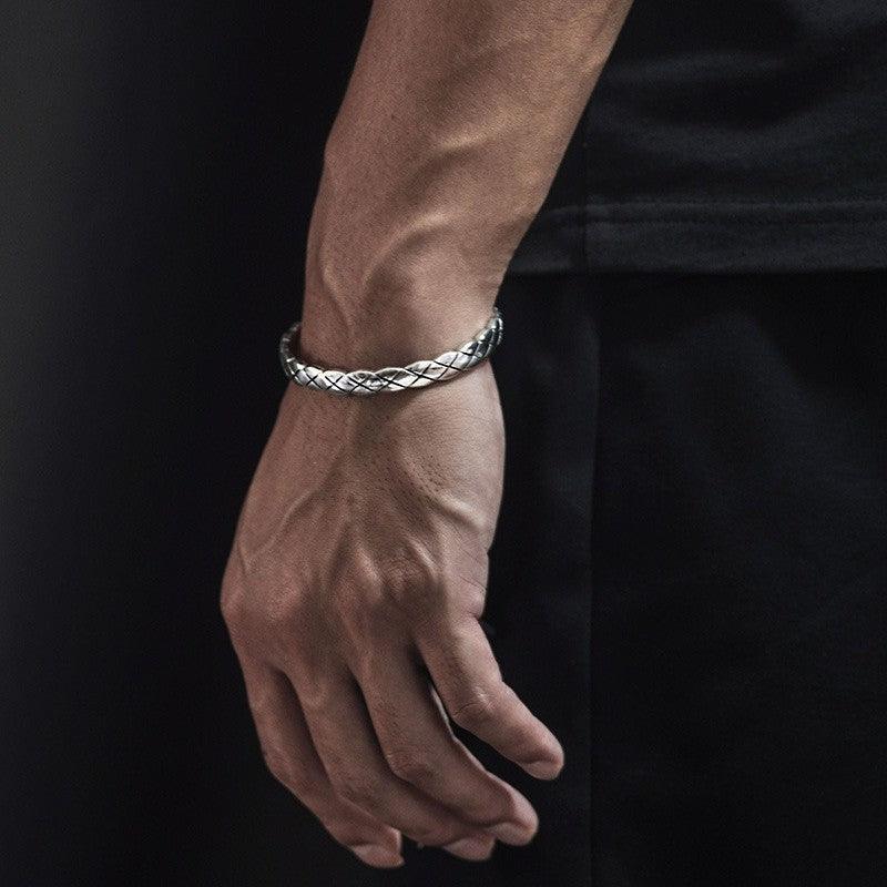 Vintage Diamond Bracelet - Viking Jewelry - Urcsilver