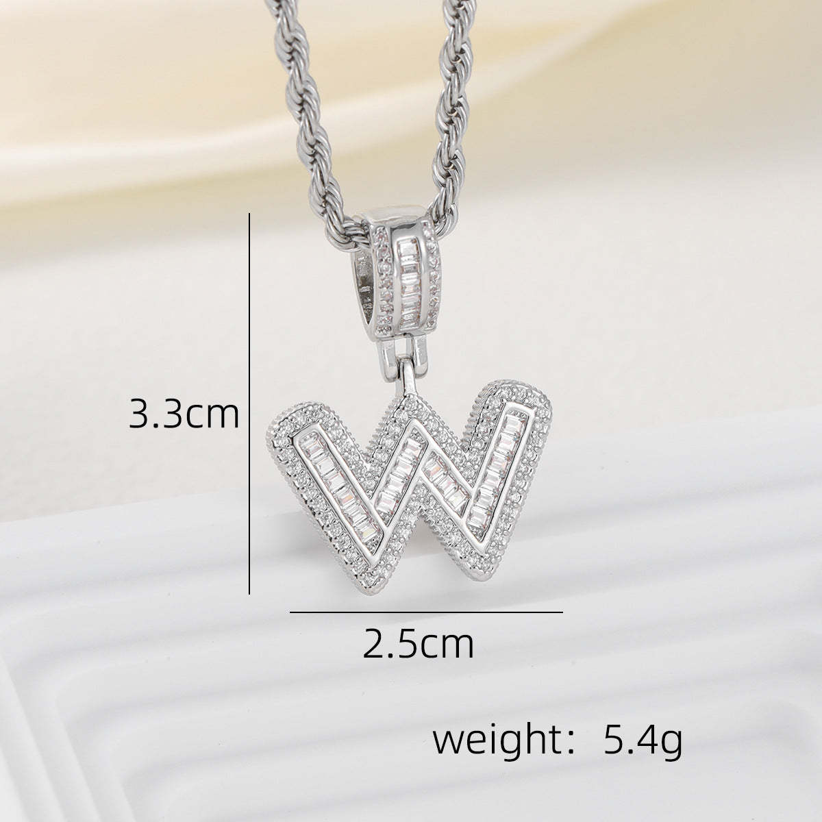 Alphabet Pendant Necklace