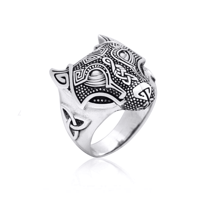 Wolf Viking Ring - Viking Jewelry - Urcsilver
