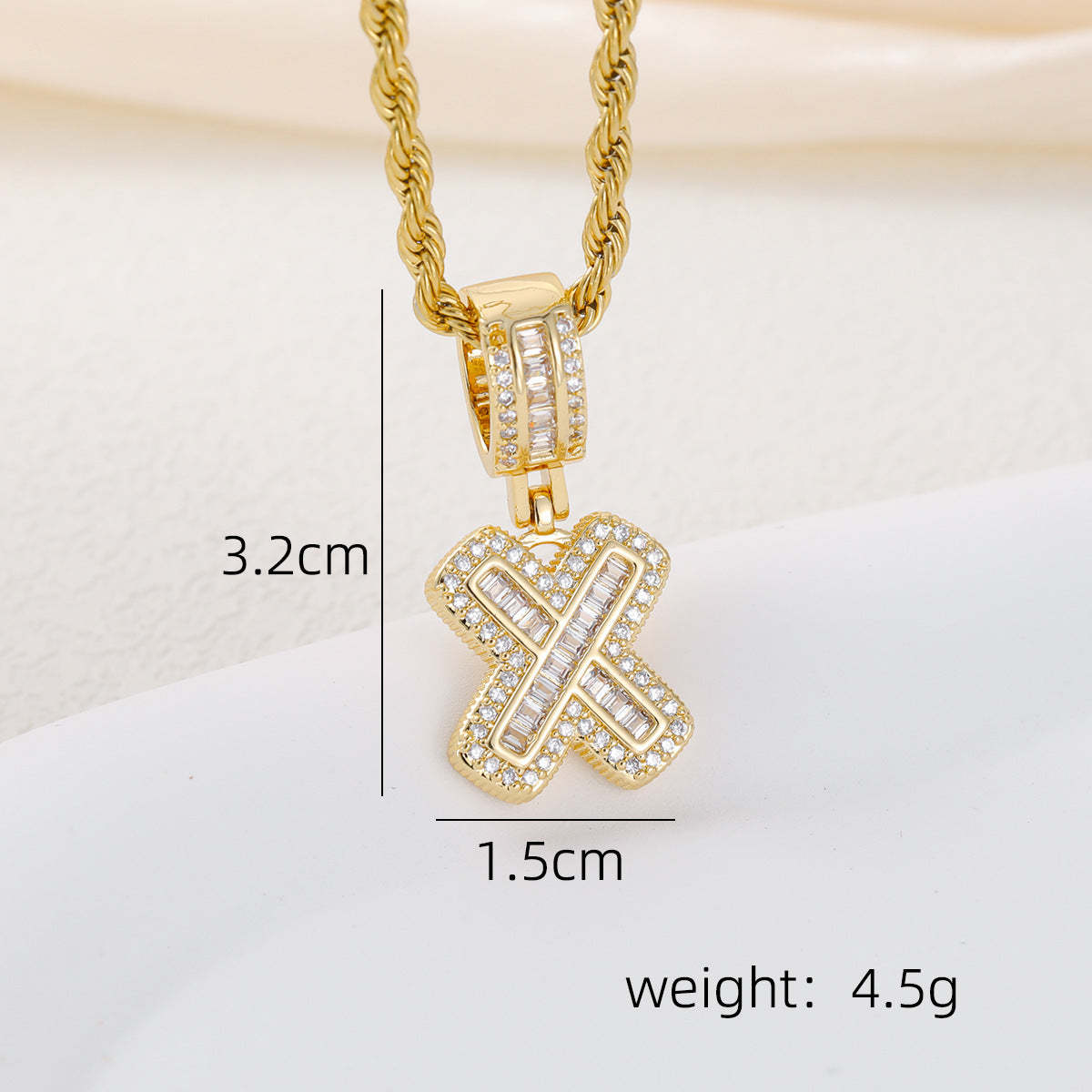 Alphabet Pendant Necklace