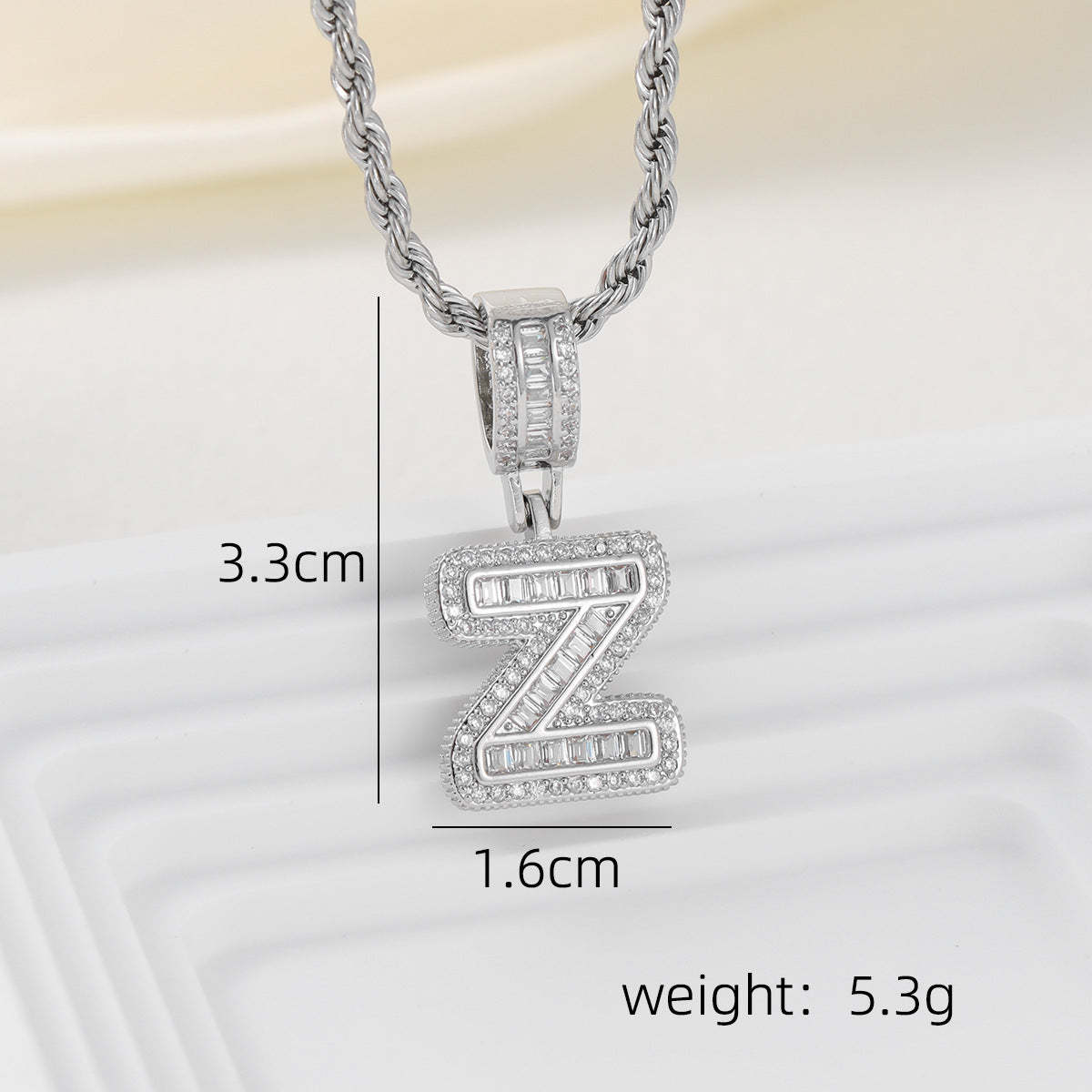 Alphabet Pendant Necklace