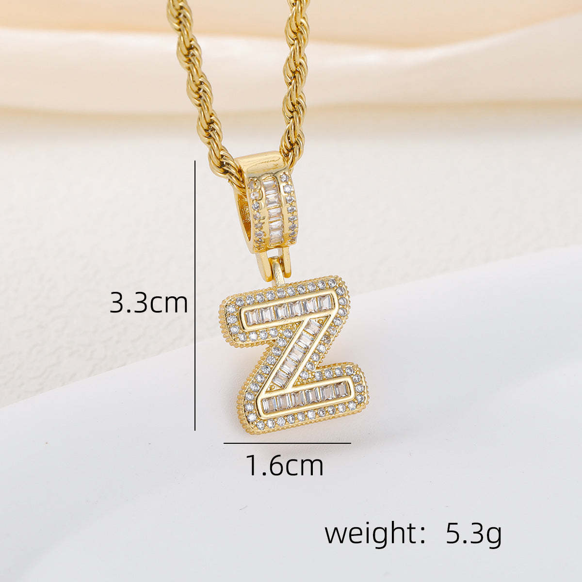 Alphabet Pendant Necklace