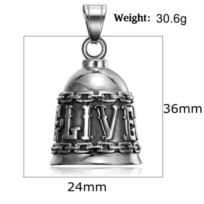 Motorcycle Patron Saint - LIVE TO RIDE Pendant