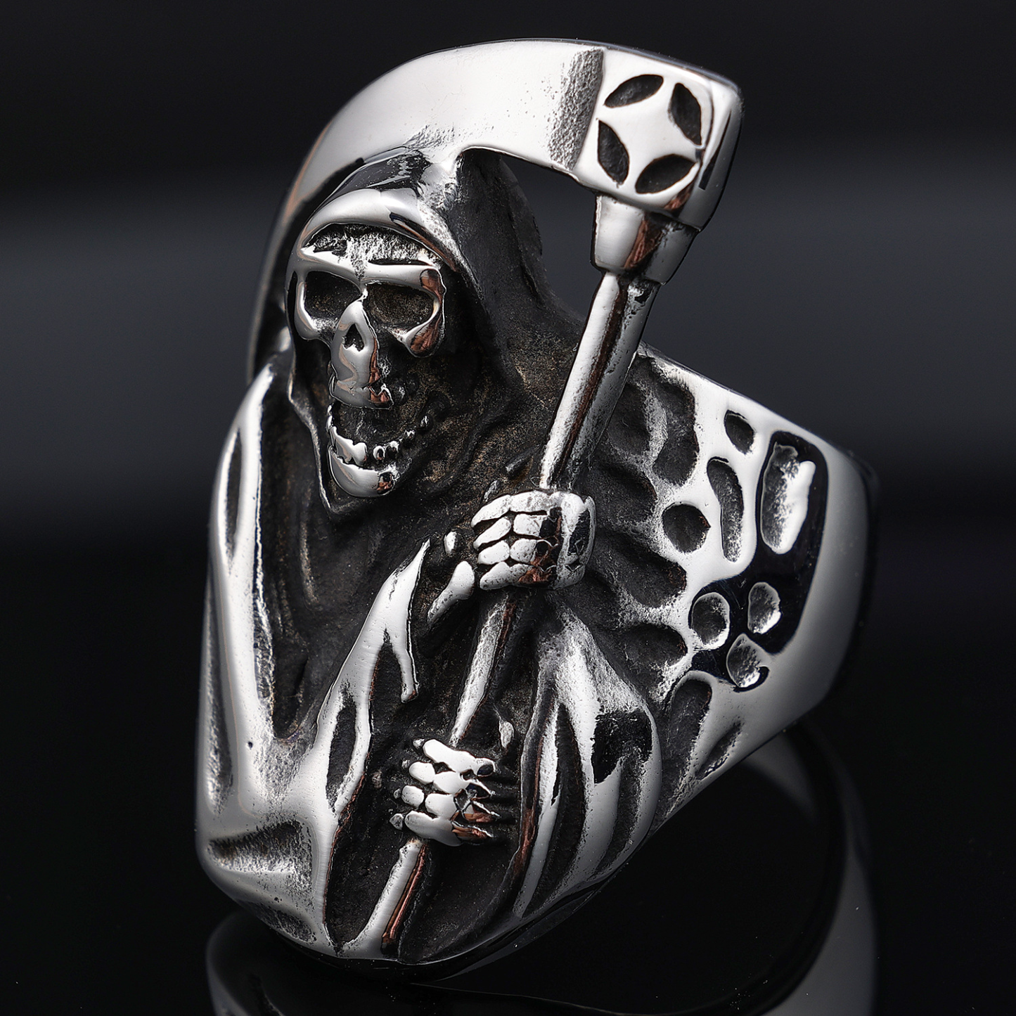 Sterling Silver Death Ring