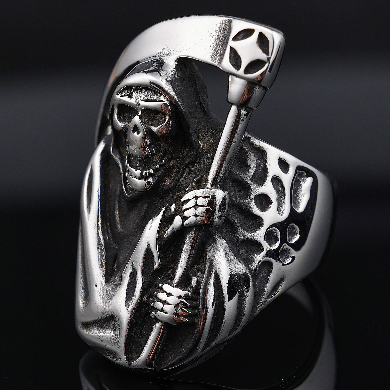 Sterling Silver Death Ring