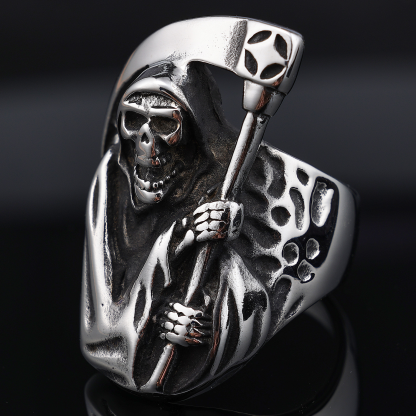 Sterling Silver Death Ring