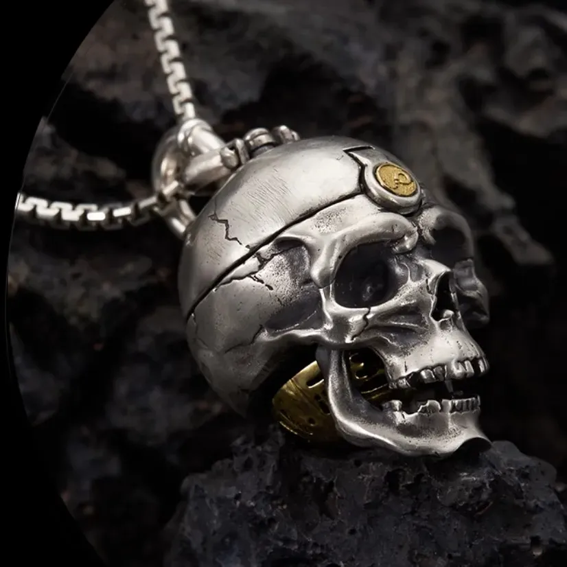 Skull - Openable Pendant Necklace