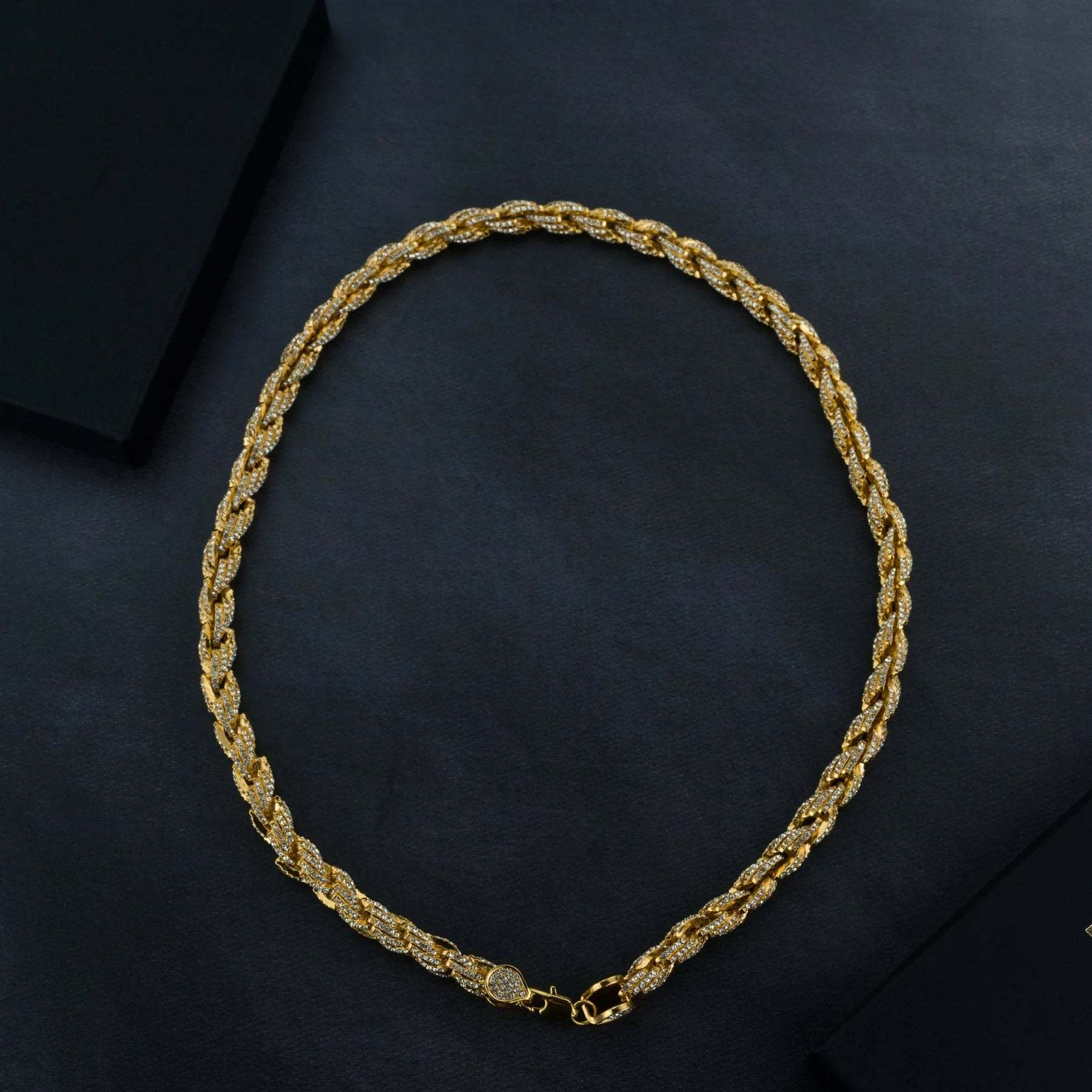 9mm Iced Rope Bracelet & Chain Bundle