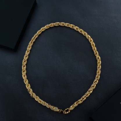 9mm Iced Rope Bracelet & Chain Bundle