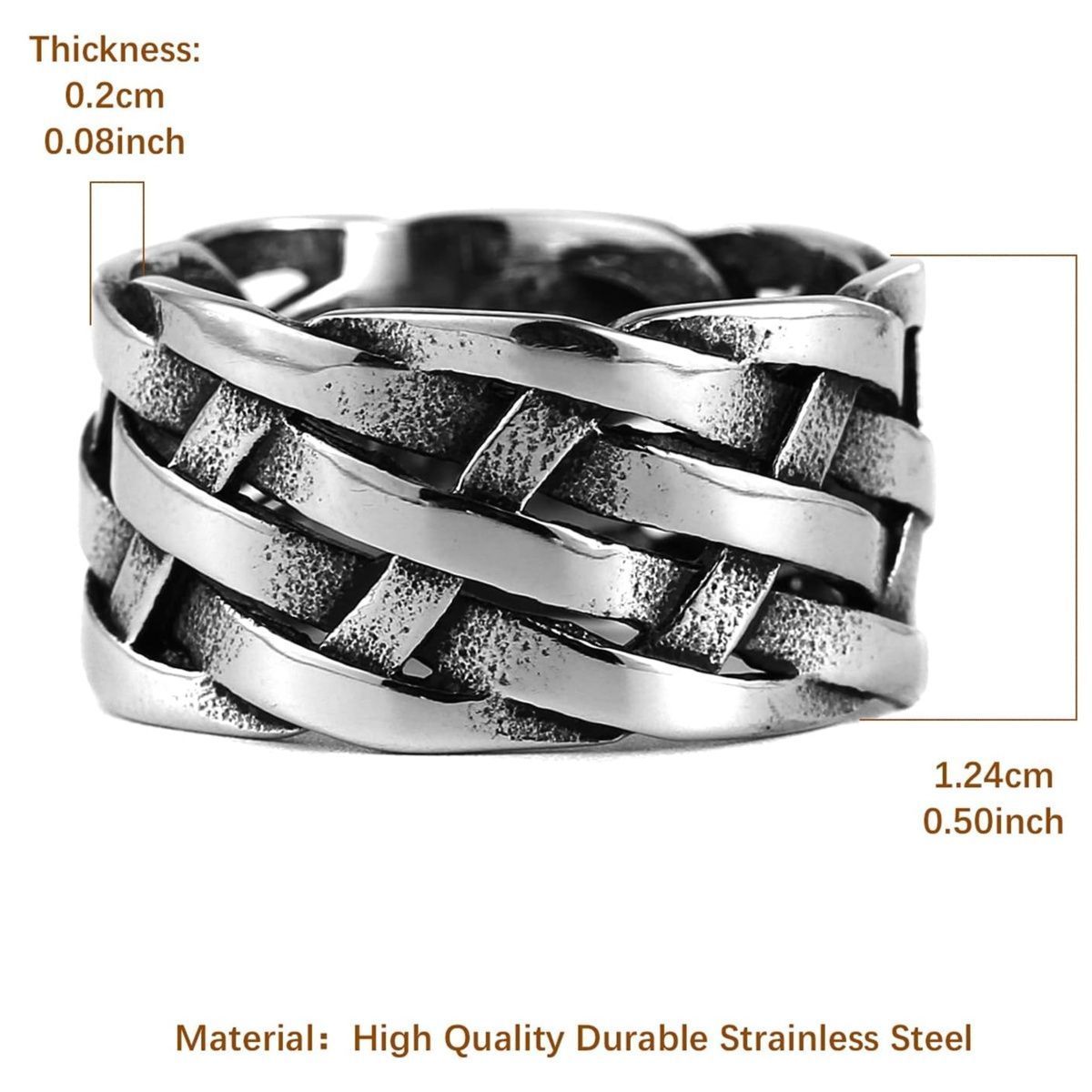 Vintage Wide Woven Ring