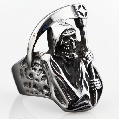 Sterling Silver Death Ring