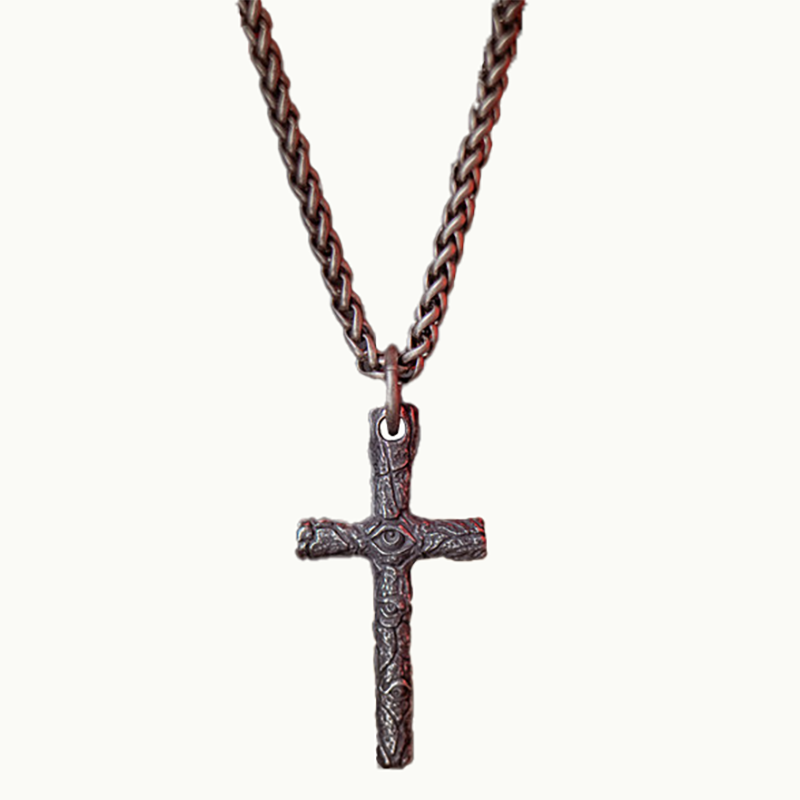 Devil's Eye Cross Necklace