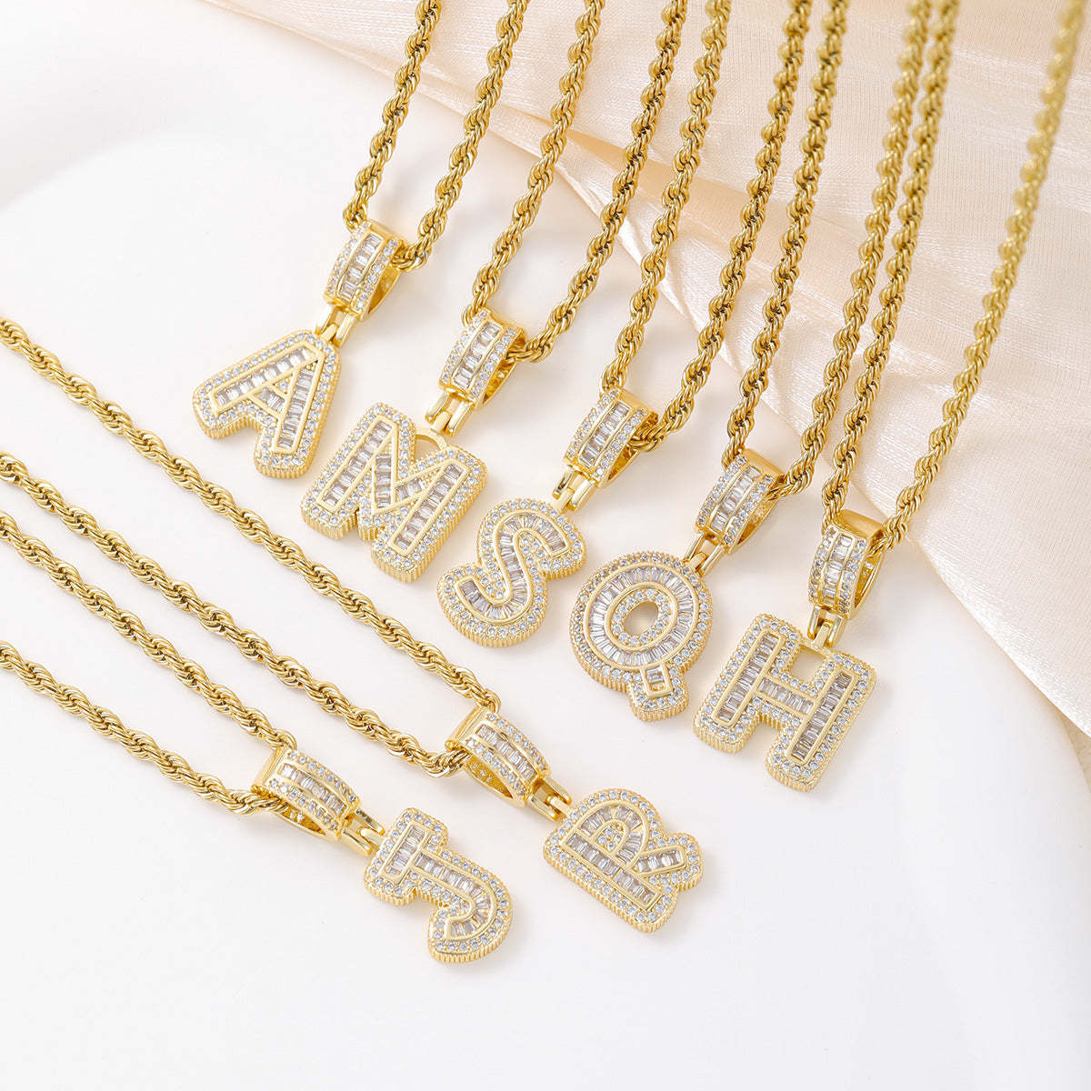 Alphabet Pendant Necklace