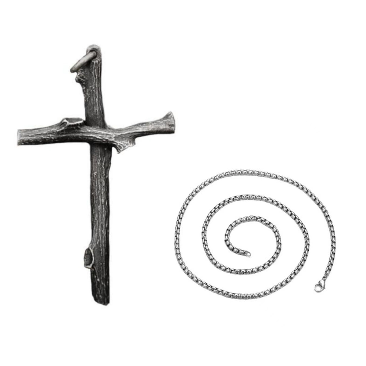 Wooden Cross Necklace