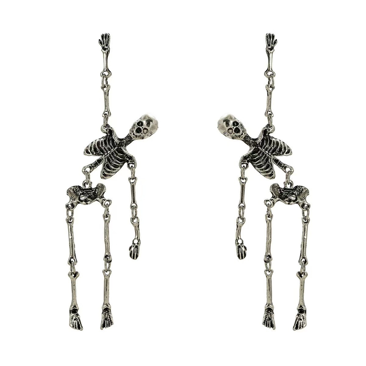Funny skull earrings