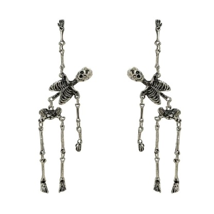 Funny skull earrings