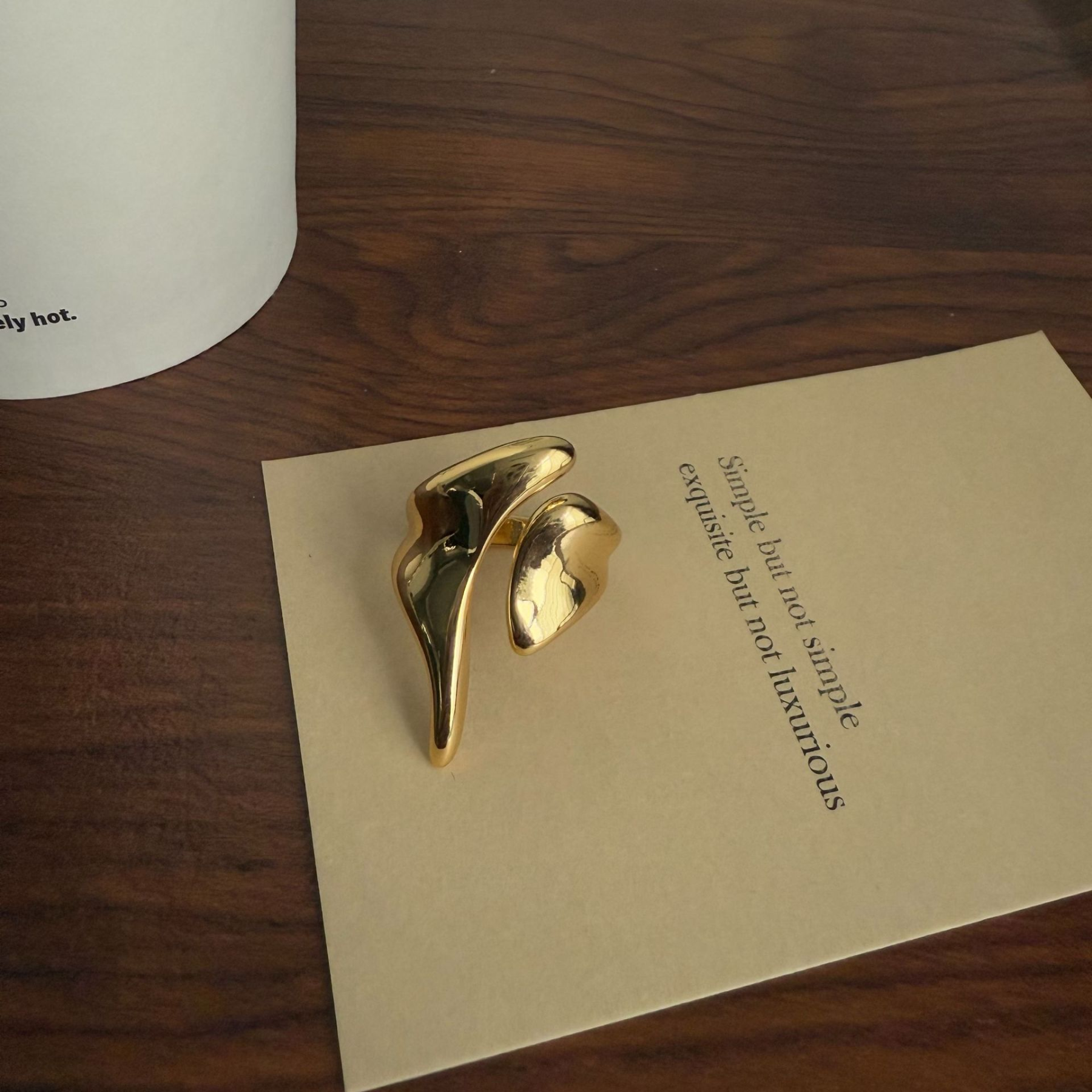 Irregularly shaped ring