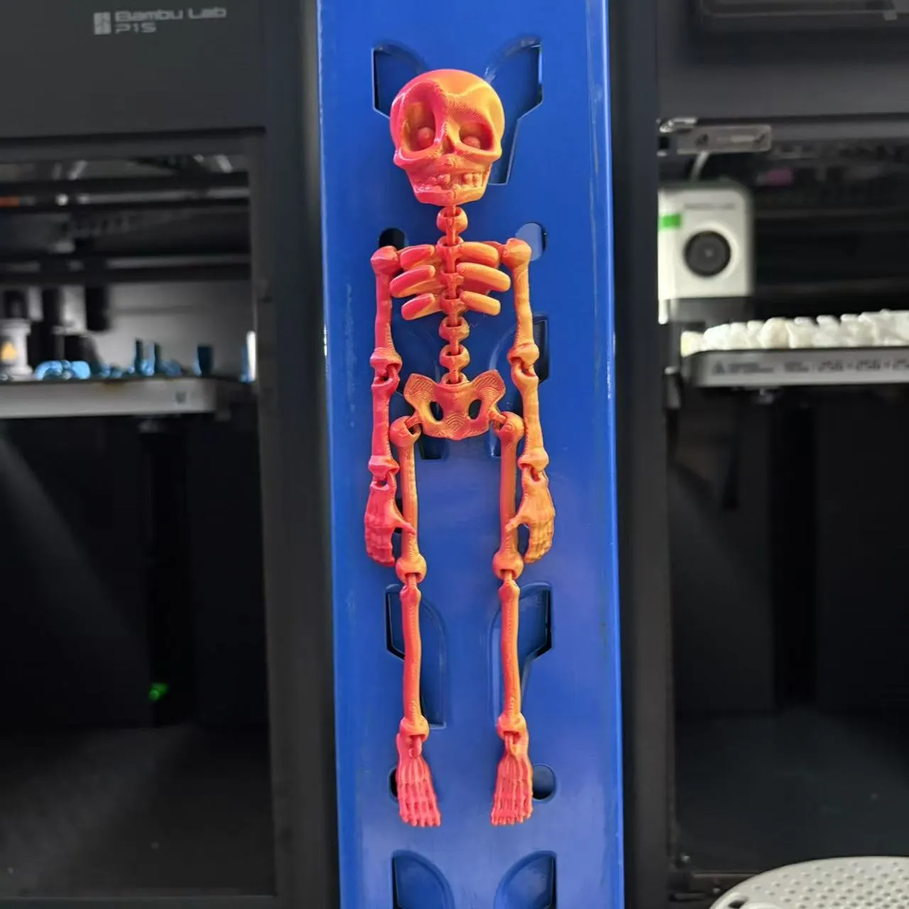 3D printed skull creative refrigerator magnet