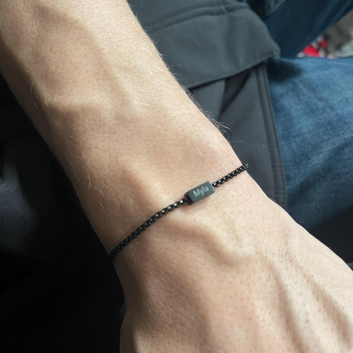 Customized Men's Gold Chain Bracelet