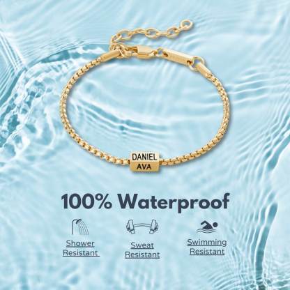 Customized Men's Gold Chain Bracelet