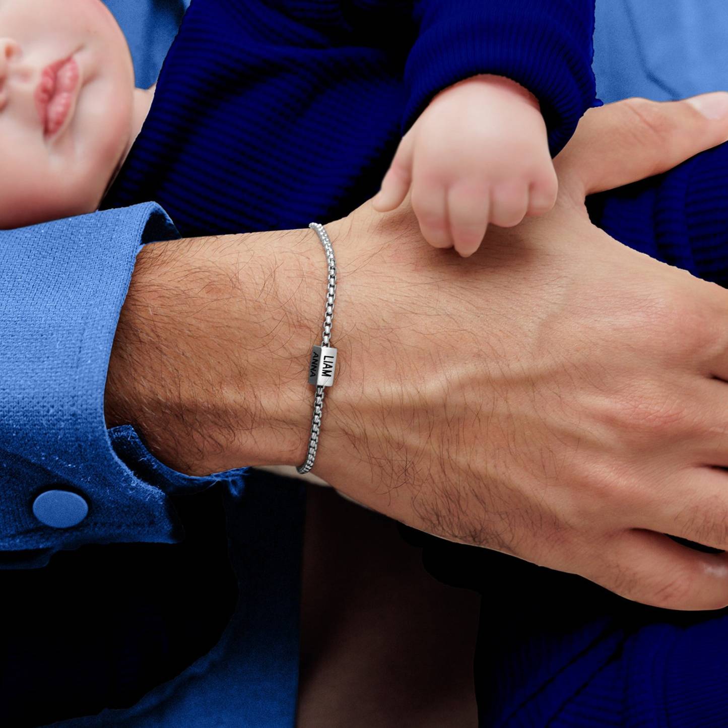 Customized Men's Gold Chain Bracelet