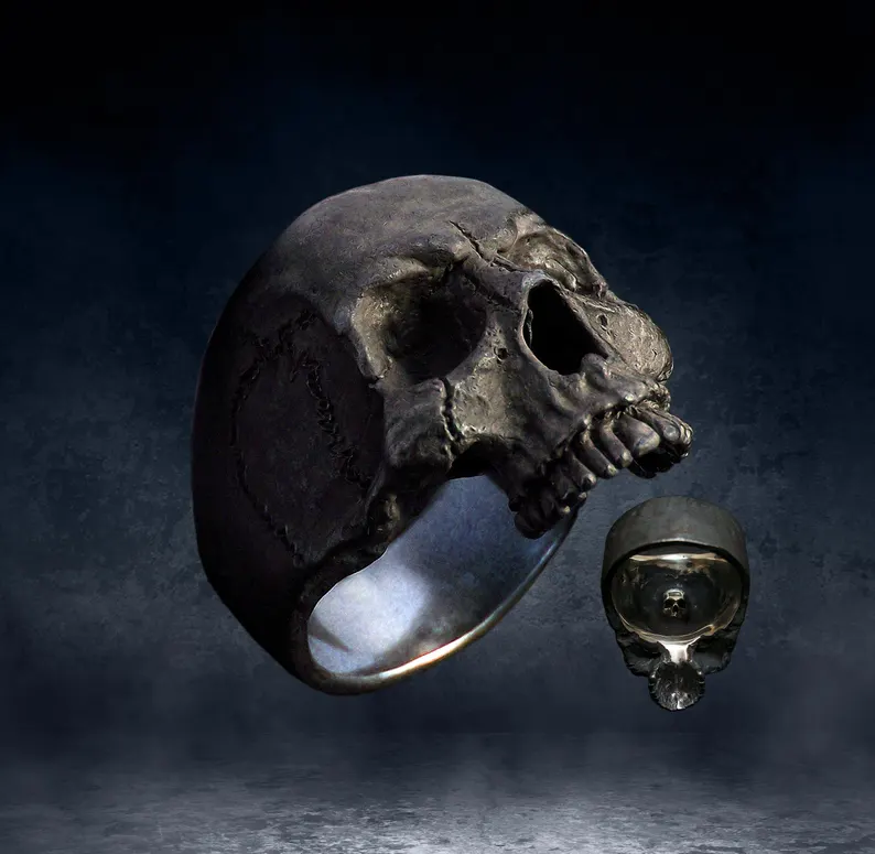 Punk Retro Skull Ring