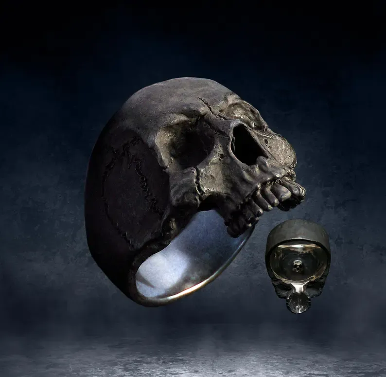 Punk Retro Skull Ring