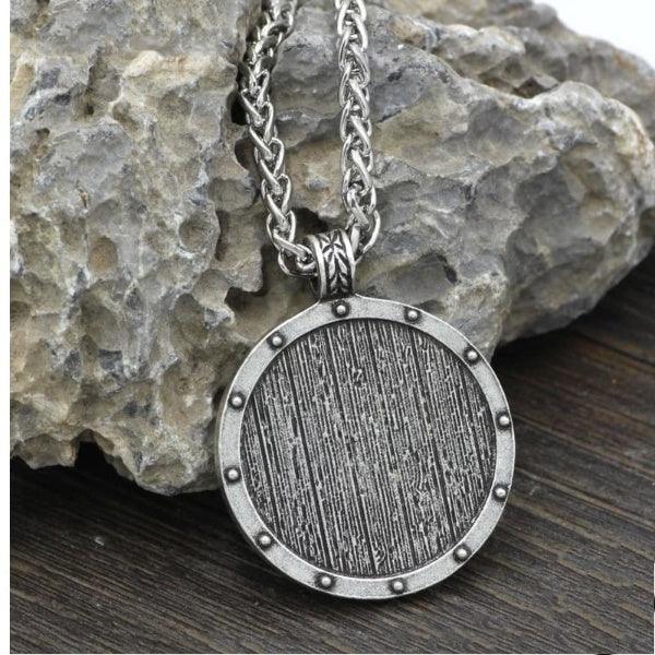 VIKING SHIELD NECKLACE - Viking Jewelry - Urcsilver