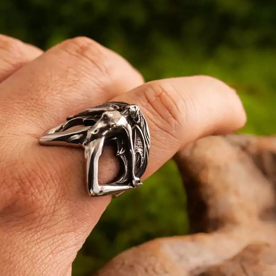 Titanium Rock Vintage Styling Ring