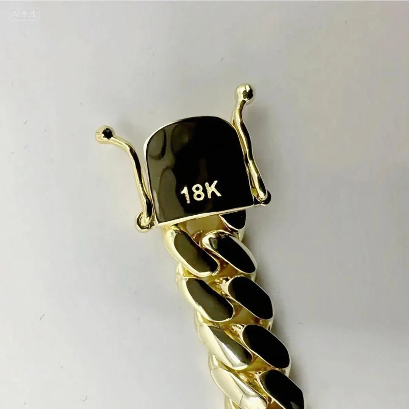 New Cuban chain necklace bracelet