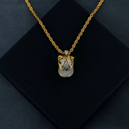 Gold Plated Pit Bull Pendant