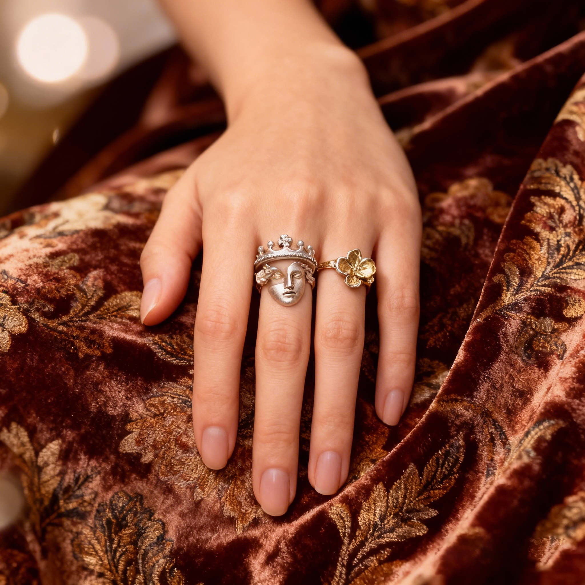 The Venus Crown Stackable Ring Set