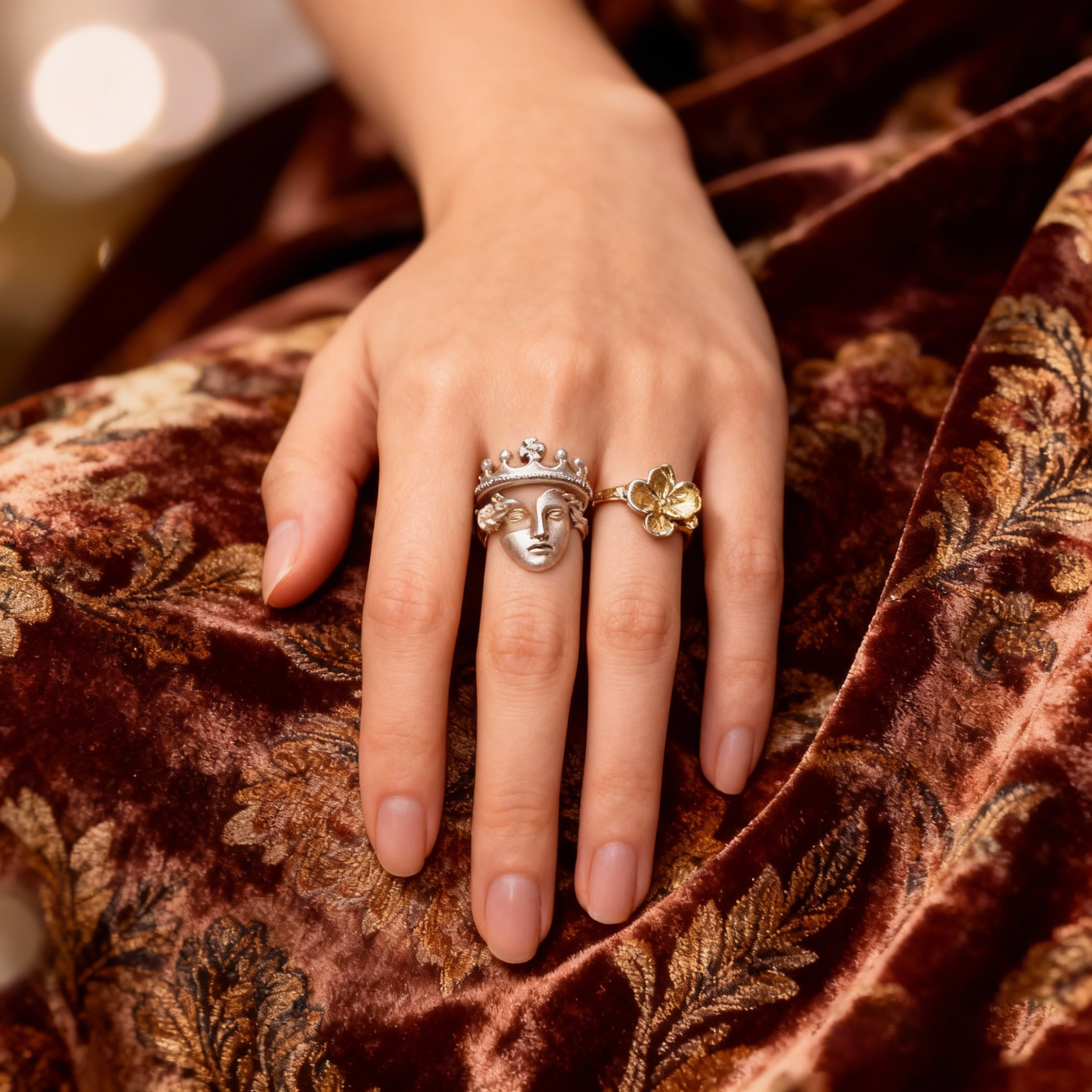 The Venus Crown Stackable Ring Set