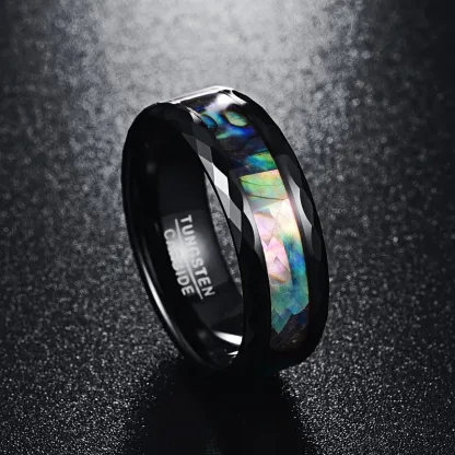 Diamond Cut Faceted Ring