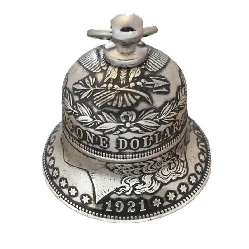 Zinc Alloy Morgan Silver Dollar Ornament-Bell