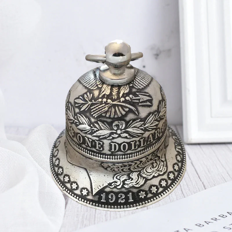 Zinc Alloy Morgan Silver Dollar Ornament-Bell