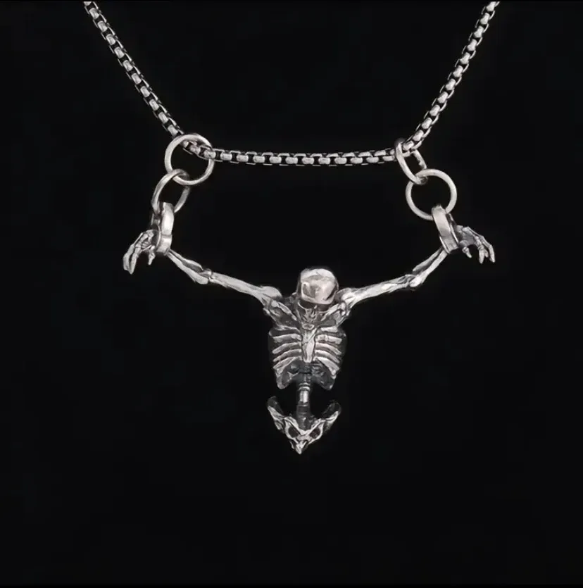 Vintage skull necklace