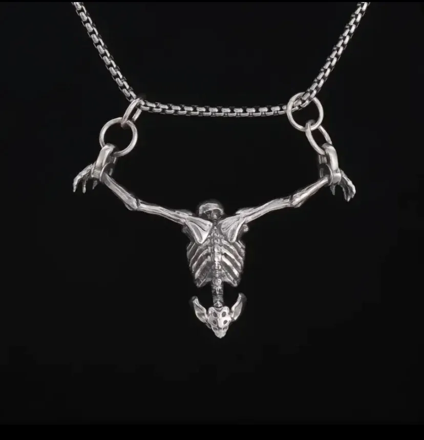 Vintage skull necklace