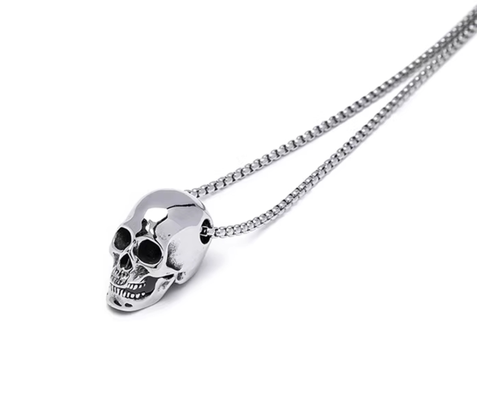 Punk style skull necklace