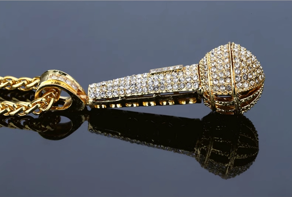 Hip-Hop Microphone Pendant Necklace