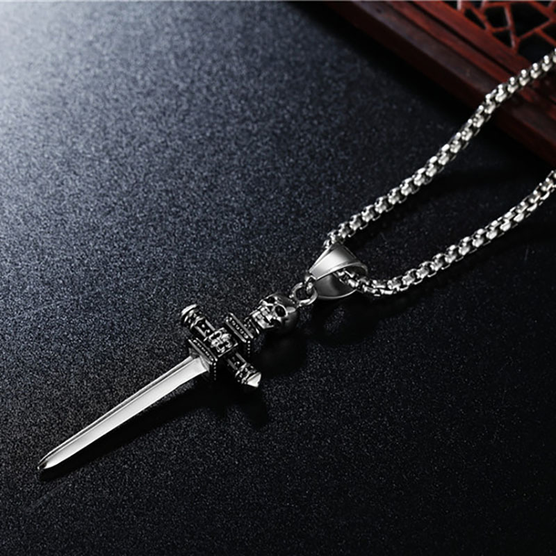 Skull Cross Pendant Necklace