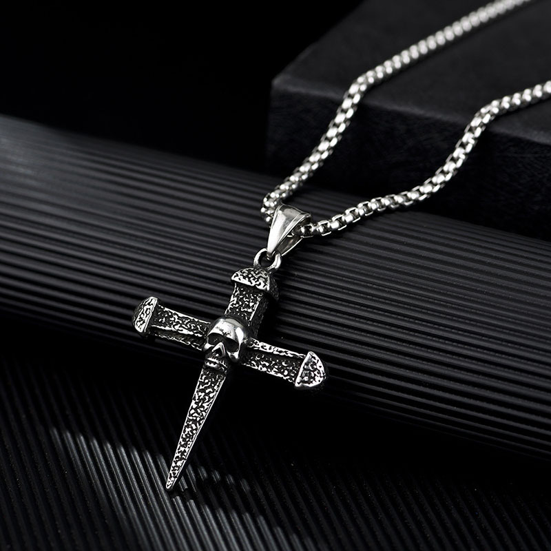 Skull Cross Pendant Necklace