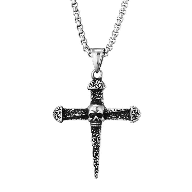 Skull Cross Pendant Necklace