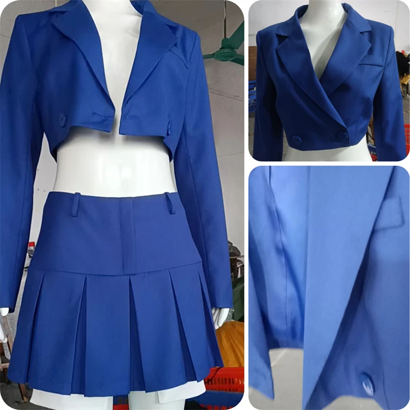 Ootddress 2025 Fall Women Blazer Suit Two Piece Sets Turn-down Collar Blazers Tops And Pleated Skirts Femme High Street Y2K Outfits