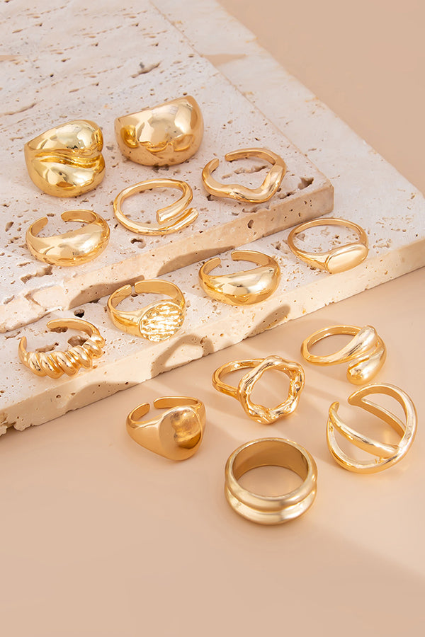 Geometric Cross Open Ring